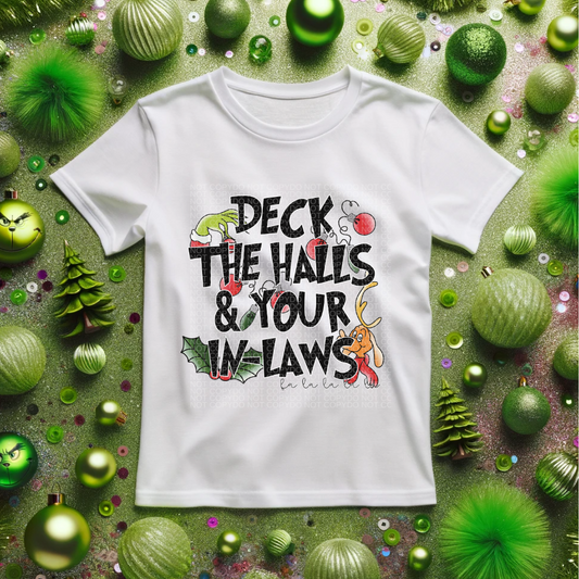 Deck the Halls AND your In Laws Gildan Softstyle T-Shirt