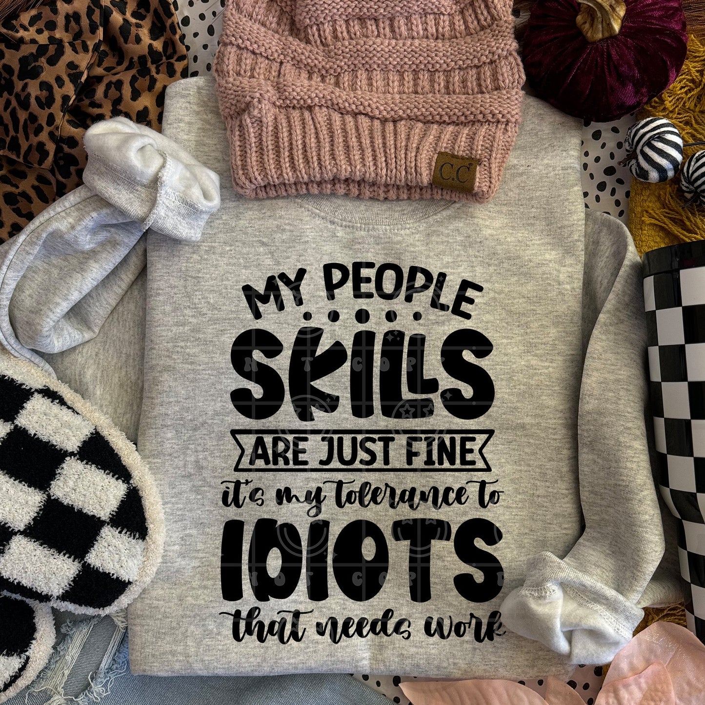 My People Skills Are Just Fine | Comfort Colors Tee or Gildan Crewneck Sweatshirt