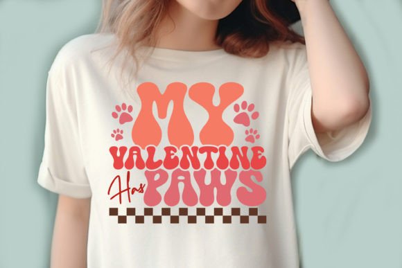 My Valentine Has Paws  | Comfort Colors Tee or Gildan Crewneck Sweatshirt