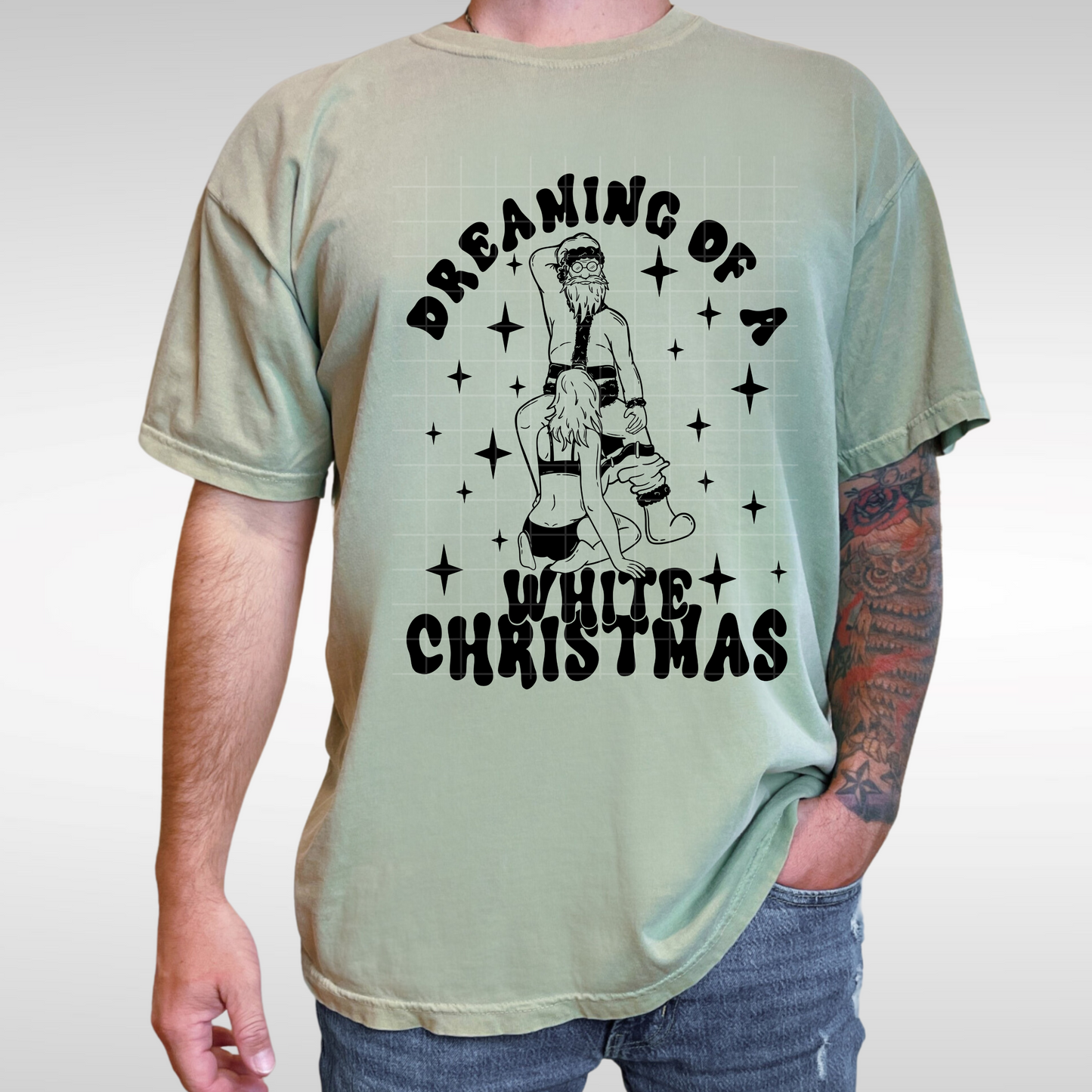 Dreaming of a White Christmas Men's Tshirt